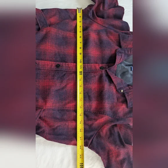 Vintage Pendleton Plaid 100% Virgin Wool Shirtdress Long Sleeve Made In USA XL - Picture 14 of 15